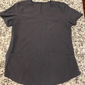 womens small grey scrubstar scrub set